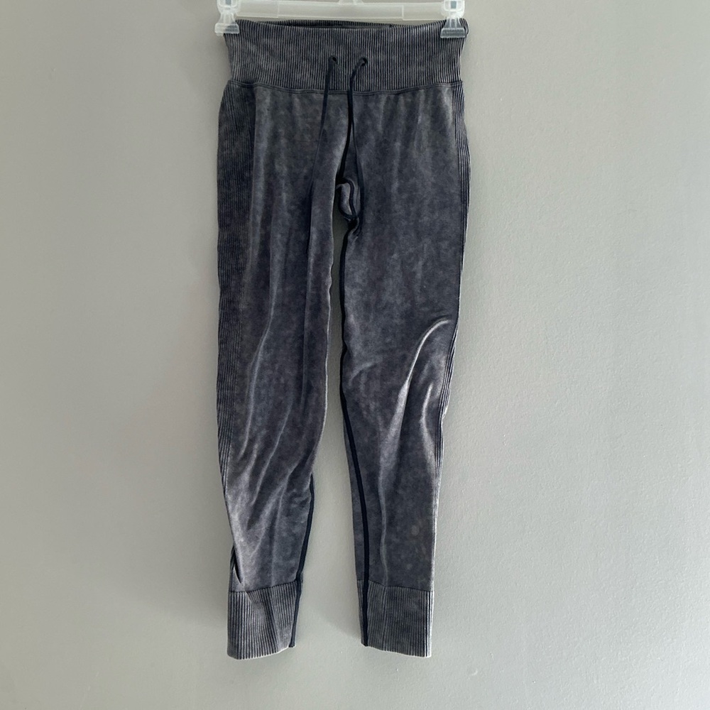 PINK Victoria’s Secret Gray Velour Jogger Lounge Pants Drawstring Women’s M